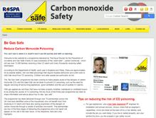 Tablet Screenshot of carbonmonoxidesafety.org.uk